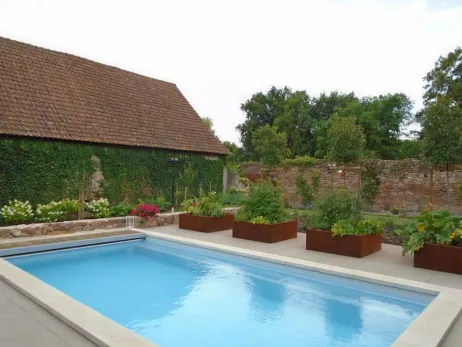 Aménagement plage de piscine